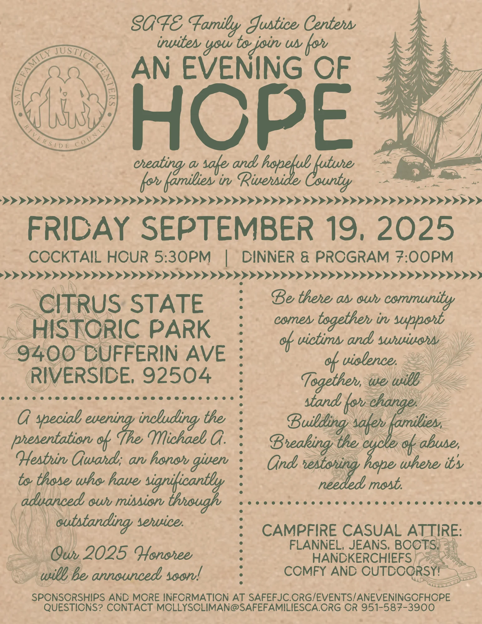 An Evening of Hope Invitation