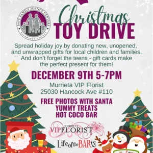 Christmas Toy Drive - December 9th (5pm-7pm)