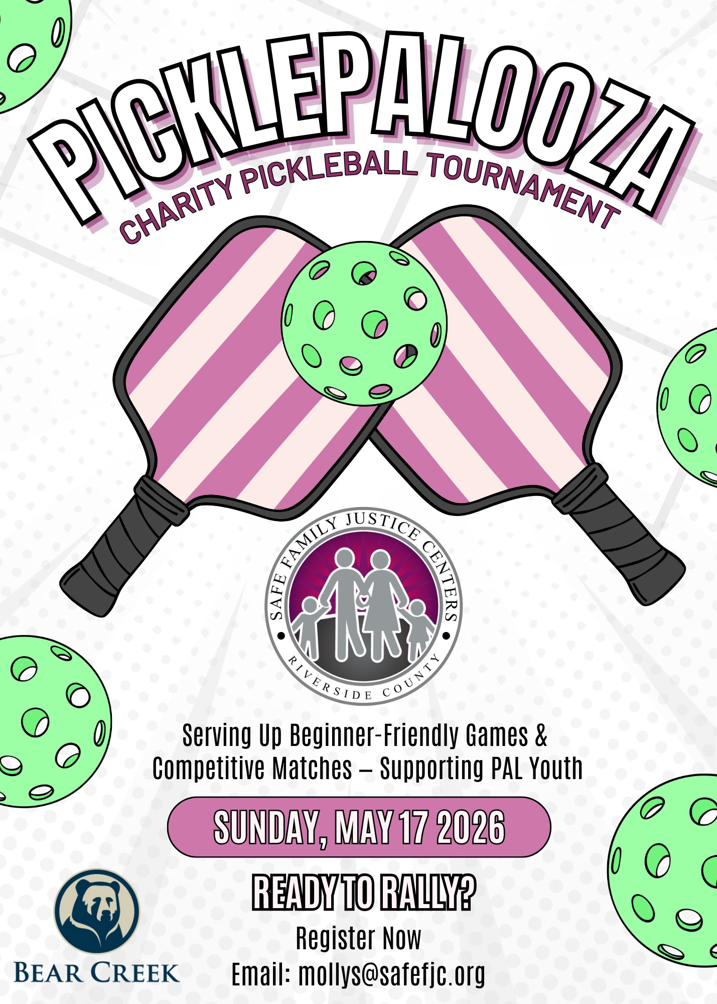 Pickleball Flyer for PicklePALooza